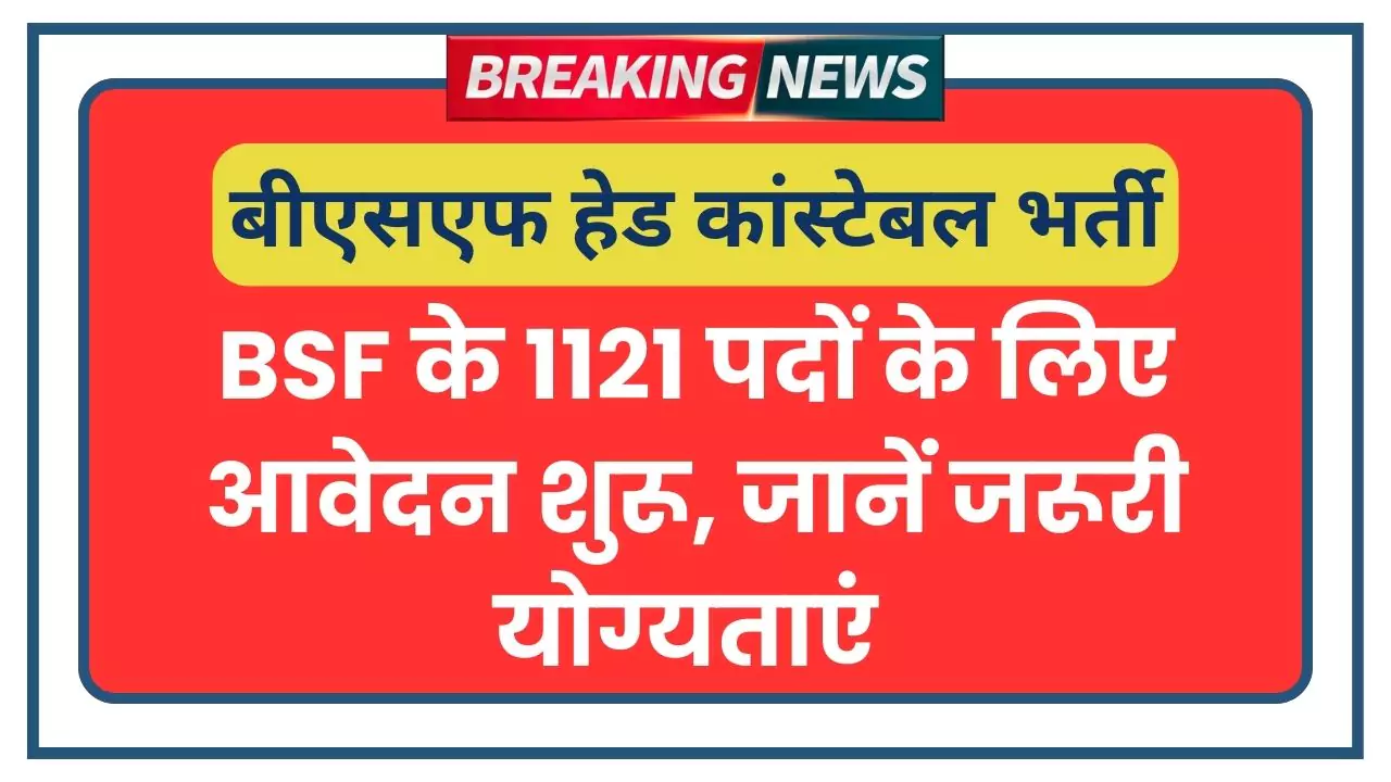 BSF Head Constable Bharti 2025